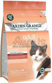 Arden Grange Adult Cat with Fresh Salmon and Potato Grain Free su šviežia lašiša ir bulvėmis (begrūdis) 2 kg.